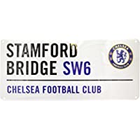 Chelsea FC - Placa metálica decorativa oficial de Chelsea FC (Talla Única-Blanco)